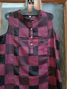 ♥️💫Checkered Print New Kurta