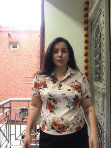 Peter Pan Neck Floral Top