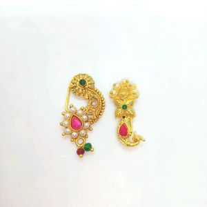 Brand New Nosering Ring Nath Combo