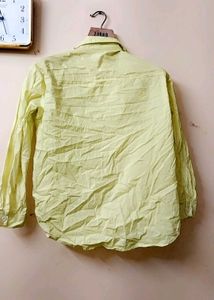 Embellished Light Yellow Shirt