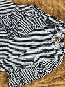 Striped Black and White Top