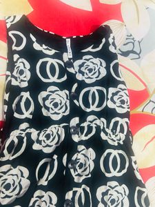 Black and white Up Down dress