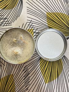 Fantasy Boxed Glittery Candle With Two Wicks