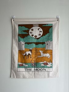 The Moon Tarot Wall Art Tapestry