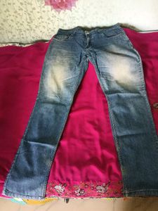 Used Blue Colour Jeans Pant - In Good Condition