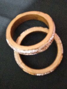 Earrings With Golden Bangle