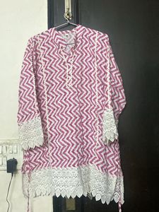 Pink Rich Look Co Ord Set