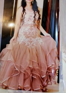 Pink Embellished Gown