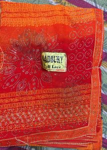 Red & Orange Saree