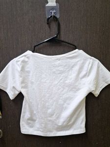 Solid White Top For Women