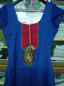 Blue Anarkali Kurta