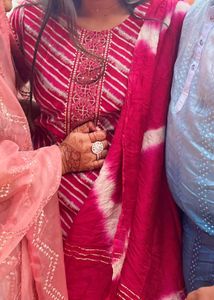 Pink Striped Kurti - Size XXL