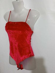 RED VELVET BODYSUIT