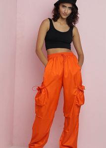 Orange Parachute Pants Brand New