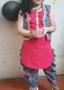 Cute Girls Ethnic Set