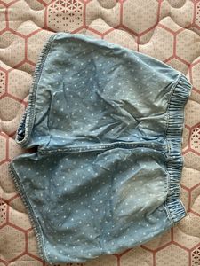 Girls&#39; Heart Dot Denim Shorts