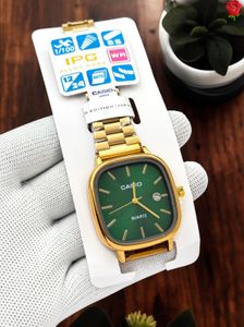 Casio Gold & Green Watch