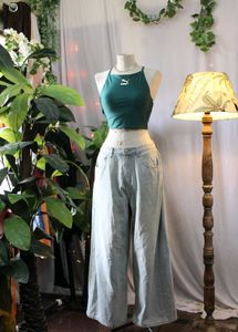 Puma Green Cropped Tank Top