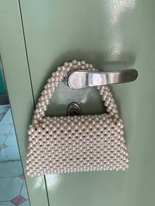 Vintage Pearl Beaded Mini Bag