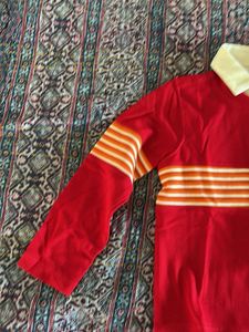 Red Striped Long Sleeve Shirt