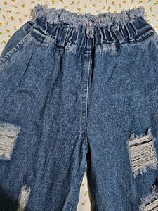 Distressed Denim Pants