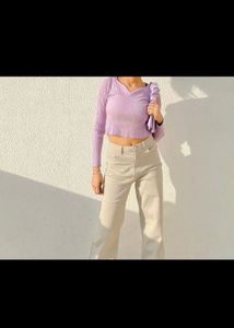 H&M High Waisted Wide Leg Jeans