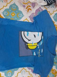 Blue Cartoon T-shirt