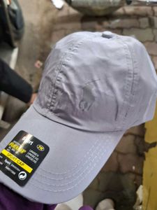 Grey Sport Cap with Polo Logo (Clear and descripti