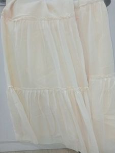 Creamy Colour Plazzo Frock Suit