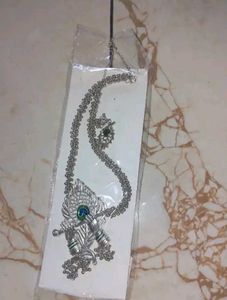 Silver Krishna Pendant Necklace 🌼