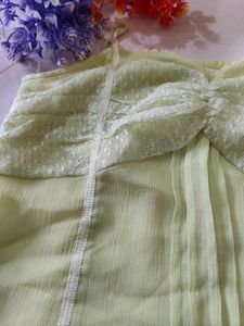 Green Lace Corset Top