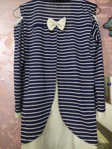 Blue Top With Attached Jacket