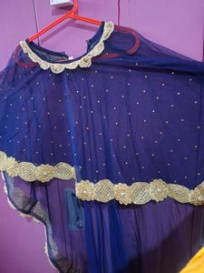 Blue &amp; Gold Embellished kaftan