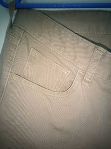 Uni Qlo - Khaki Colored Cotton Jeans