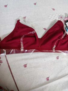 Clovia Maroon Bra With Transparent Straps