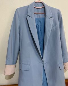 Blue Oversized Blazer