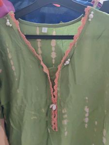 Green Kurta Set