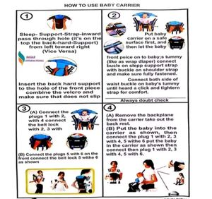 Red &amp; White Baby Carrier Bag