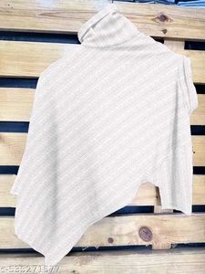 White Ribbed Mock Neck Tee