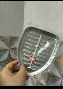 steel tray plate banana leaf