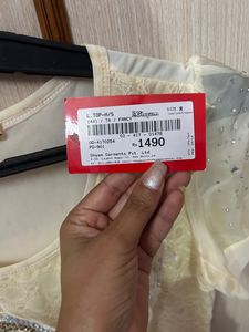 Lace Embellished Top