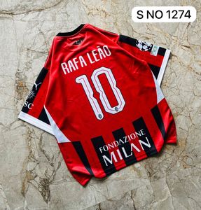 Ac milan jersey tshirt