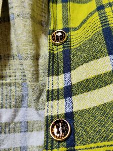 Green, Yellow &amp; Blue Plaid Button-Down Shirt