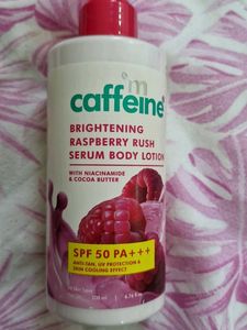 mcaffeine brighting Rasberry Rush Serum Bodylotion