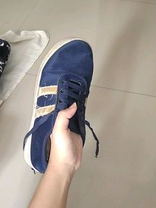 Blue Canvas Shoes