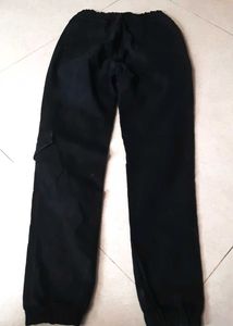 Black Casual Jogger Pants