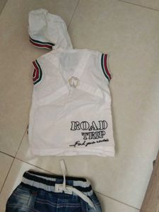 Brand New Hooded Partywear Jacket N Jeans