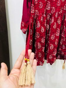 Short Frock With Gherdaar Sharara