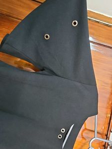 Chic Black Cape Sleeve Top