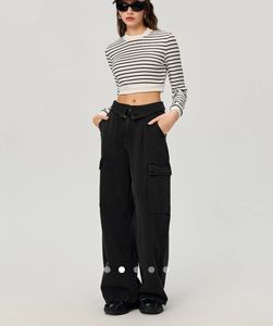Savana Striped Long Sleeve Crop Top